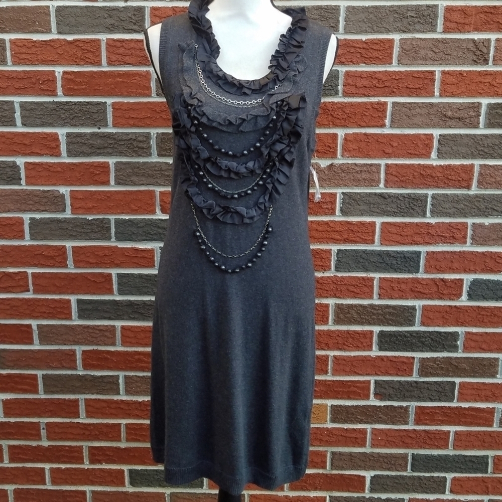 Chetta b detailed front sweater dress